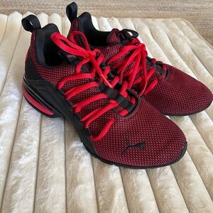 Puma Red and Black Sneakers